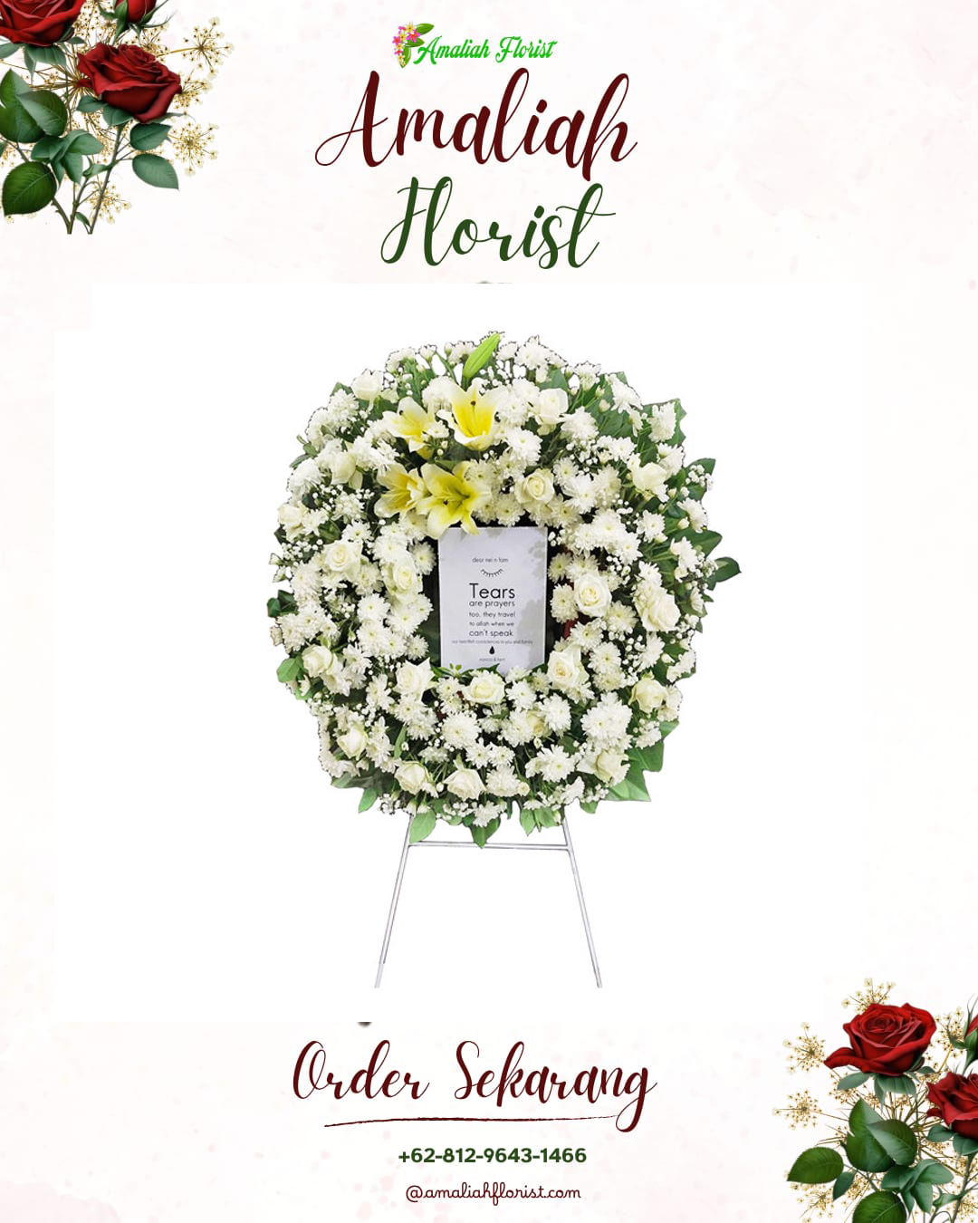 Krans Bunga Duka Tarogong Kaler